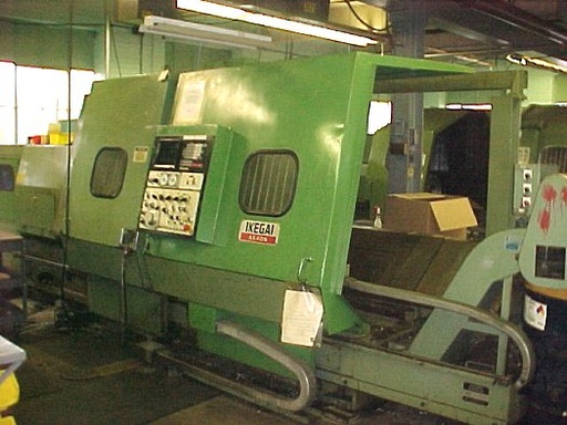 IKEGAI AX-40N,FANUC 6T,32 SWING,23 5/8 OVER CARRIAGE,TAILSTOCK,CHIP, 1982