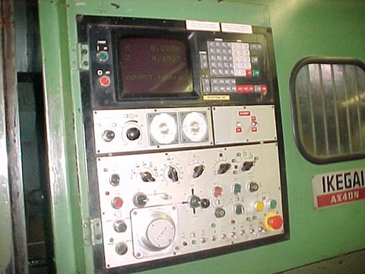 IKEGAI AX-40N,FANUC 6T,32 SWING,23 5/8 OVER CARRIAGE,TAILSTOCK,CHIP, 1982