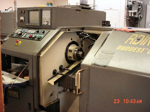 HARDINGE GT-27,FANUC 18T, GANG TOOL LATHE,BAR FEED,6000 RPM, 1998