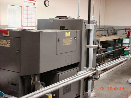 HARDINGE GT-27,FANUC 18T, GANG TOOL LATHE,BAR FEED,6000 RPM, 1998