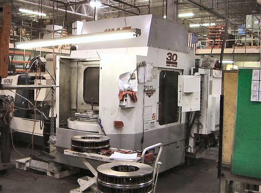 24 X, 20 Y, 22 Z, HAAS HS1RP,10,000 RPM,16 PLTS(2),4TH AXIS,THRU SP CLNT, 1999