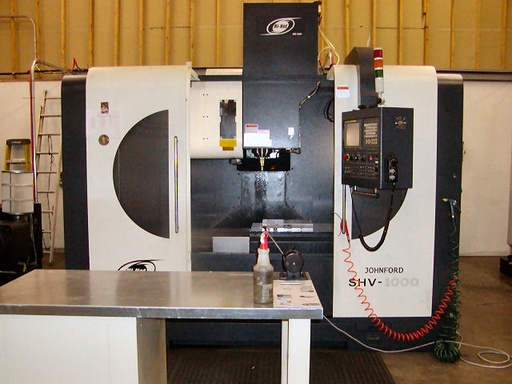 41.3 X, 24 Y, 20 Z, JOHNSFORD SHV-1000,FANUC 18IMB,24000 RPM,31 HP,24ATC,2005