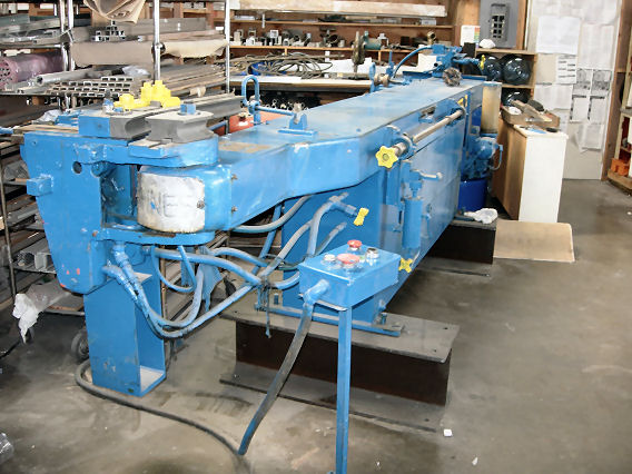 1 PINE #1,1 1 3/8 stainless tube, 8 RADIUS,HYD MANDREL EXTRACTOR,
