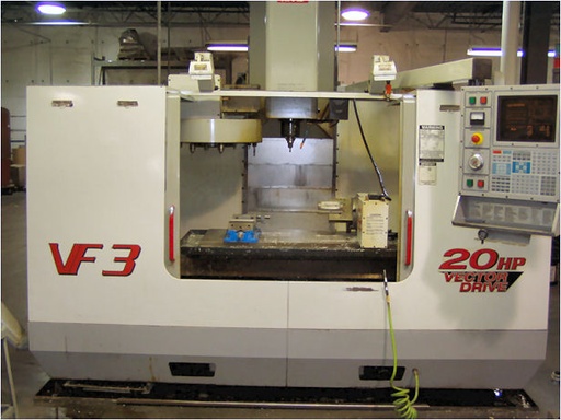 40 X, 20 Y, 25 Z, HAAS VF-3,7500 RPM, 20 ATC, RIGID TAPPING, 2000