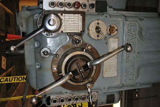 6' x 17 , CARLTON MODEL 3A,1200 RPM,#5 MORSE TAPER,20 HP,SPINDLE TRAVEL 18