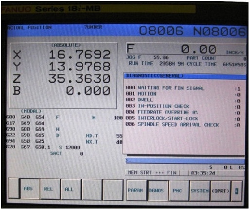 33.4 X, 27.6 Y, 29.5 Z,DAEWOO DHP-5000,Full 4th axis,20 pallets,FANUC 18IM,2006