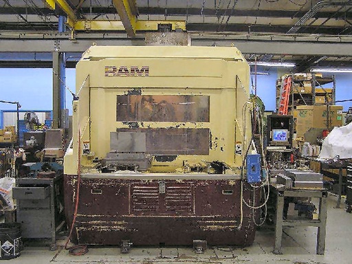 35.43 X, 31.5 Y, 29.53 Z, G & L RAM-630,4 axis,12,000 rpm,cat 50,40 atc, 1995