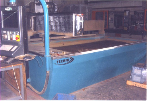 TECHNI TECHJET-X2 MODEL TJ3000,5.3 X 10.6 TABLE,60,000 PSI,50 HP, 2008