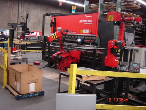 125 Ton AMADA ASTRO 100MH,10',106 BH,5 axis,ROBOT, 2000