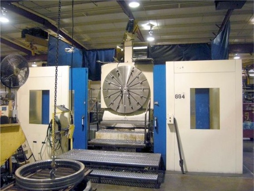 5 GIDDINGS & LEWIS PC-50,FANUC 160IMB,98 x,83 y,62 z,31 spindle,rot tble,200