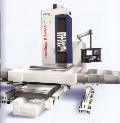 5 GIDDINGS & LEWIS PC-50,FANUC 160IMB,98 x,83 y,62 z,31 spindle,rot tble,200