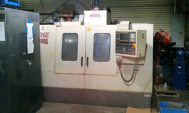 40 X, 20 Y, 20 Z,HARDINGE VMC1000,FANUC OMB,8000 RPM,20 ATC,15 HP,LOW HRS,1999