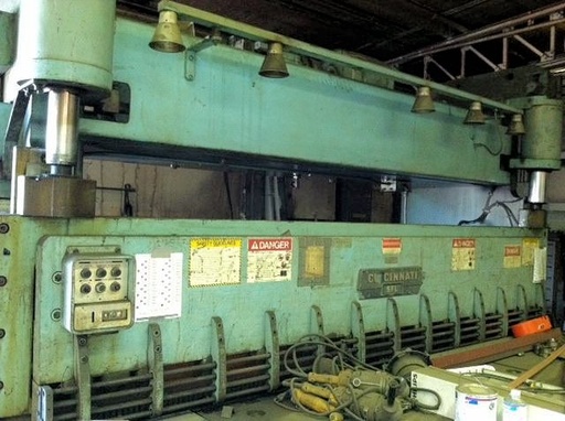 5/8 x 12' CINCINNATI 5L12,FOPBG, SQUARING ARM,1974
