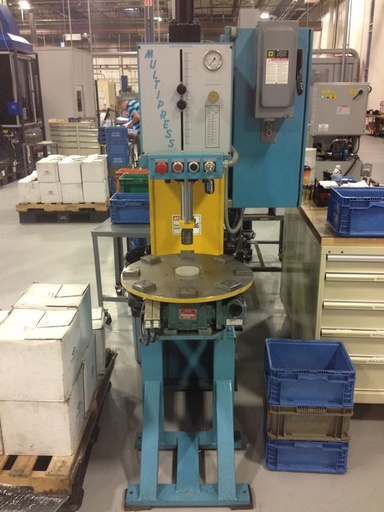 8 Ton MULTIPRESS M5P-8P,rotary index table,7 throat, 16 daylight, 2001