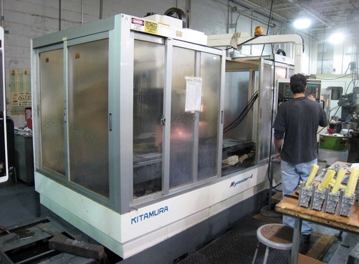 44.3 X, 22.2 Y, 22.5 Z, KITAMURA MYCENTER 4,YASNAC CNC,10,000 RPM,20 HP,1995