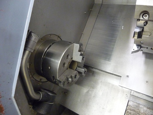 LEADWELL T-7, FANUC OT, 8 Chk, 2 ,4500 rpm,12 tool turret,20.4 swing, 2004