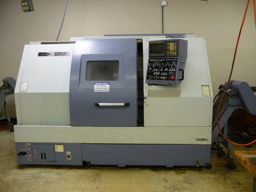 LEADWELL T-7, FANUC OT, 8 Chk, 2 ,4500 rpm,12 tool turret,20.4 swing, 2004
