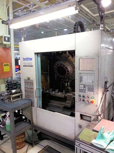 27.5 X, 14.17 Y, 12.6 Z, BROTHER TC-S2B,CNC/CRT,10000 RPM,INDEXER,RIGID, 2003
