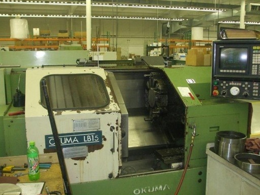 OKUMA LB-15, OSP 5020 WITH IGF GRAPHICS,10 Chk,3,15 ,12 TL TRT,3500 RPM, 1991