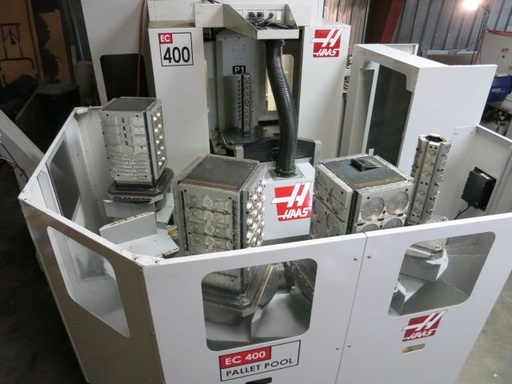 20 X, 20 Y, 20 Z, HAAS EC-400PP,4 AXIS,12,000 RPM,6 PALLETS 15.75 , 2009