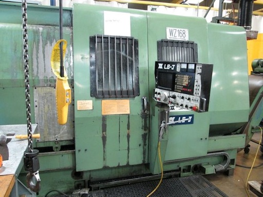 WASINO LJ-6, FANUC 6T, 15 Chk, 3 ,19.7 SWING, 24 CC, 20 HP, CHIP CONV, 1983