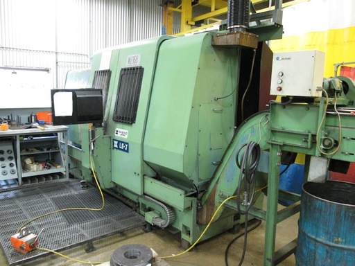 WASINO LJ-6, FANUC 6T, 15 Chk, 3 ,19.7 SWING, 24 CC, 20 HP, CHIP CONV, 1983