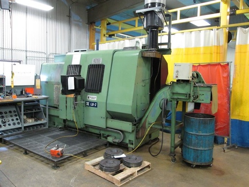 WASINO LJ-6, FANUC 6T, 15 Chk, 3 ,19.7 SWING, 24 CC, 20 HP, CHIP CONV, 1983