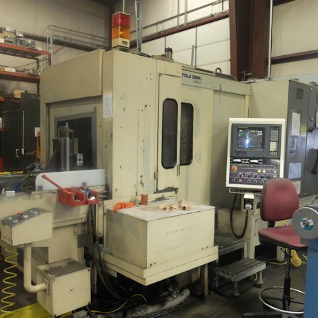 21.8 X, 15.9 Y, 19.87 Z, MITSUI SEIKI HS 3A,FULL 4TH AXIS,FANUC 15M, 1996