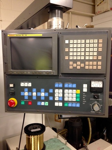 FANUC OIA WIRE EDM,SUBMERGED,12.6 X,8.7 Y,AWT,26 X 17 X 7 TANK, 2000