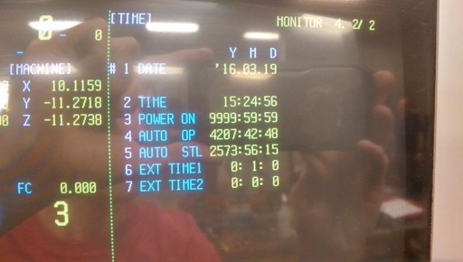 57 X, 26 Y, 26 Z, TAKUMI V15,MITS 530 CNC/CRT,6000 RPM,50 TPR,32 ATC, 1999