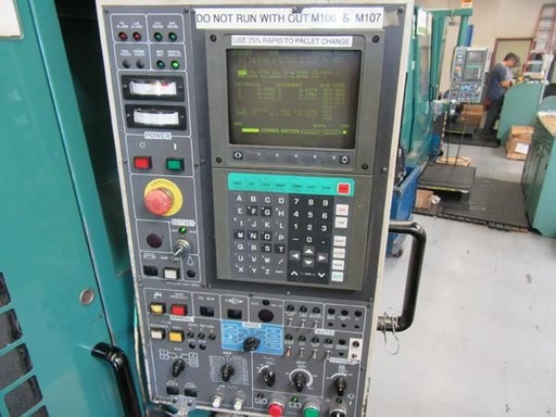31.49 X, 17.32 Y, 19.09 Z, MATSUURA RA-IIIF,YASNAC I-80 CNC,2 PALLETS, 1998