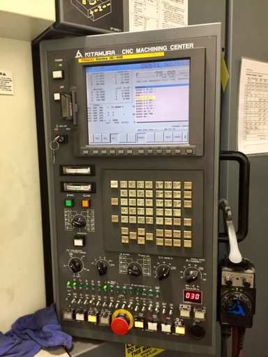 41.4 X, 33.53 Y, 35.42 Z, KITAMURA HX630,FULL 4TH AXIS,FANUC 16M,50 ATC, 2010