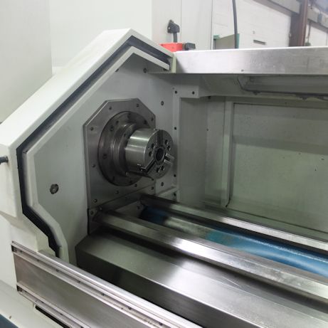 17 x 43 BRIDGEPORT ROMI MODEL M17,FANUC 21T CNC,4000 RPM,8 POS TURRET, 2001