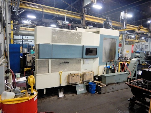 39.4 X, 33.5 Y, 29.5 Z OKUMA HN63C,4 AXIS,6500 RPM,25 HP,60ATC,50 TAPER, 1996