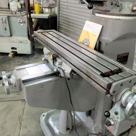 YCM 1 1/2 VA SUPERMAX,9 x 42 TABLE,29 X,12 Y,16 KNEE,5 QUILL,2720 RPM, R-8 TPR