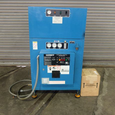 39 CFM, 175 PSI, QUINCY, No. QMB-T, 10 HP, BUILT IN DRYER, AUTO DIAL CONT.,2004