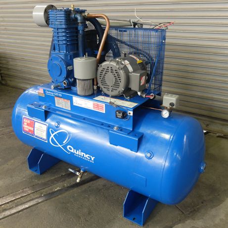 35 CFM 175 PSI QUINCY No. QT-10, 10 HP, 120 gallon TANK, 2010