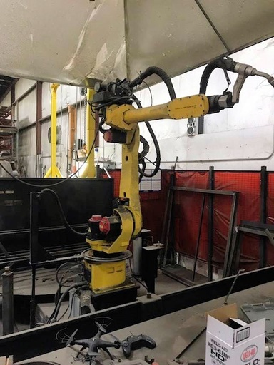 FANUC/LINCOLN 6 AXIS WELDING CELL,LINCOLN 455M/STT WELDER, 2007