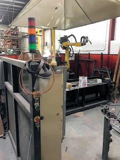 FANUC/LINCOLN 6 AXIS WELDING CELL,LINCOLN 455M/STT WELDER, 2007