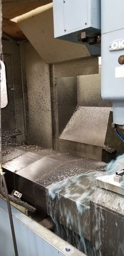 60 X, 25 Y, 25 Z, OKK KCV-600,CAT 50 TPR,30 HP,MELDAS CNC, TOOLCHANGER, 1999