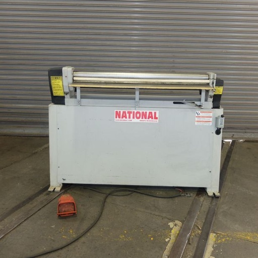 NATIONAL No. NR4816,16 gauge,48 1/4 rolls x 3 ,18 rpm, manual rool adjustment