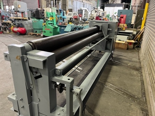 8' x 10GA MILTON 2I,5 HP,AIR ROLL LIFT,MANUAL ROLL ADJUST.,
