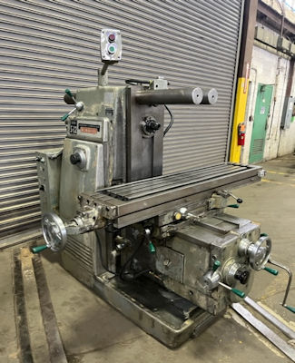 205-S12, K & T,12 x 56 TABLE,28 X,10 CROSS, 18 KNEE,TBLE SWIVEL,50 TAPER