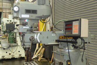 FTV-2 LAGUN, 10 x 50 table,33 X,16 Y,16 KNEE,5 QUILL,4200 RPM,R-8,DRO,X,YSERVO