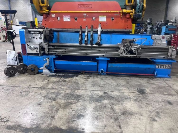 21 /28 x 120 JMK (Mazak)Gap Bed Engine Lathe, Model 530